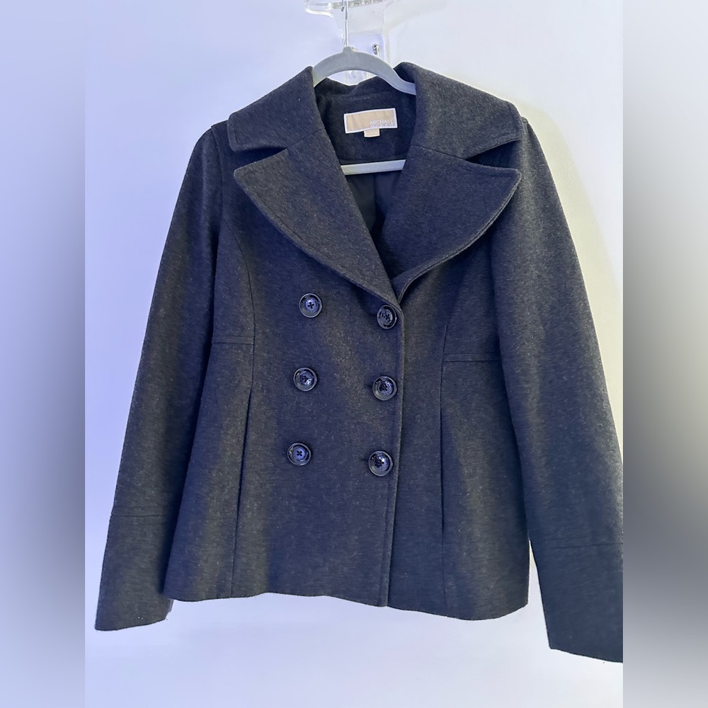 Michael Kors Peacoat, Size SMALL Charcoal Grey